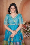 Radhey Mix Cotton Long Gown Dress Wholesale Clothing Distributors In India